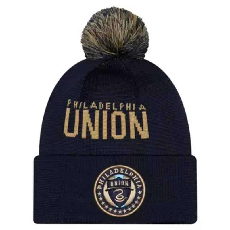 MLS Philadelphia Union 2026 Jersey Hook Cuffed Knit Hat with Pom