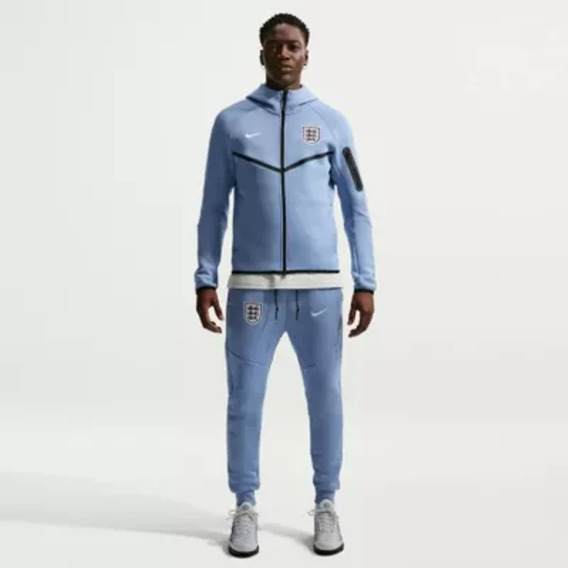 Soccer National Teams Nike England Team 2026 Tech Fleece Windrunner Raglan Full-Zip Hoodie