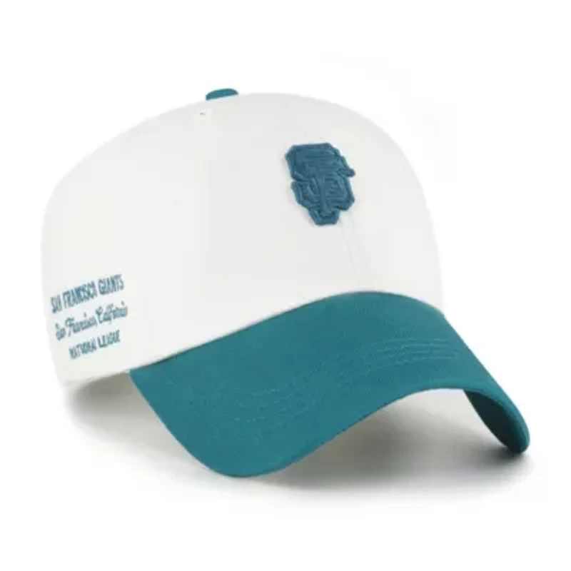 MLB White/Teal San Francisco Giants Contemporary Tonal Clean Up Adjustable Hat