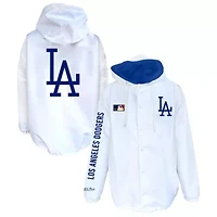 MLB Los Angeles Dodgers Big & Tall Full-Snap Hooded Jacket