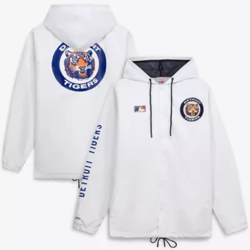 MLB Detroit Tigers Big & Tall Full-Snap Hooded Jacket