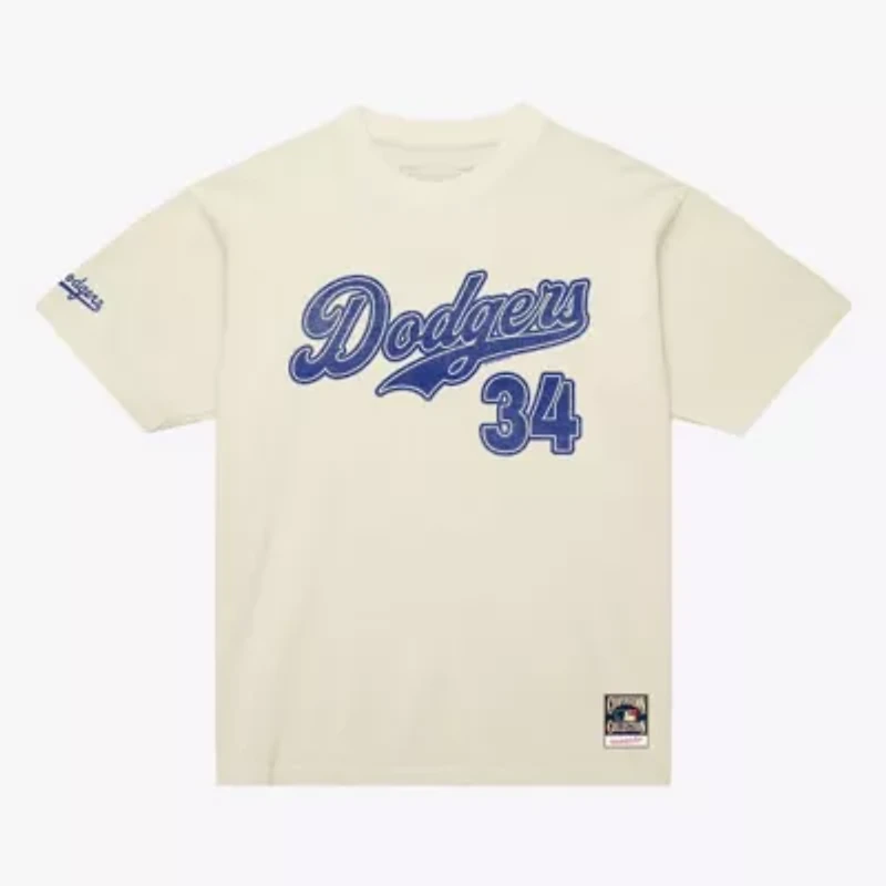 MLB Fernando Valenzuela Los Angeles Dodgers Cooperstown Collection Throwback Name & Number T-Shirt