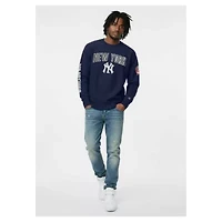 MLB New York Yankees Reverse Weave Chenille Sweatshirt