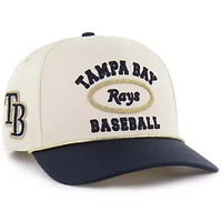 MLB x Lane Natural/Navy Tampa Bay Rays Glitter Rope Hitch Adjustable Hat