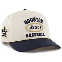 MLB x Lane Natural/Navy Houston Astros Glitter Rope Hitch Adjustable Hat