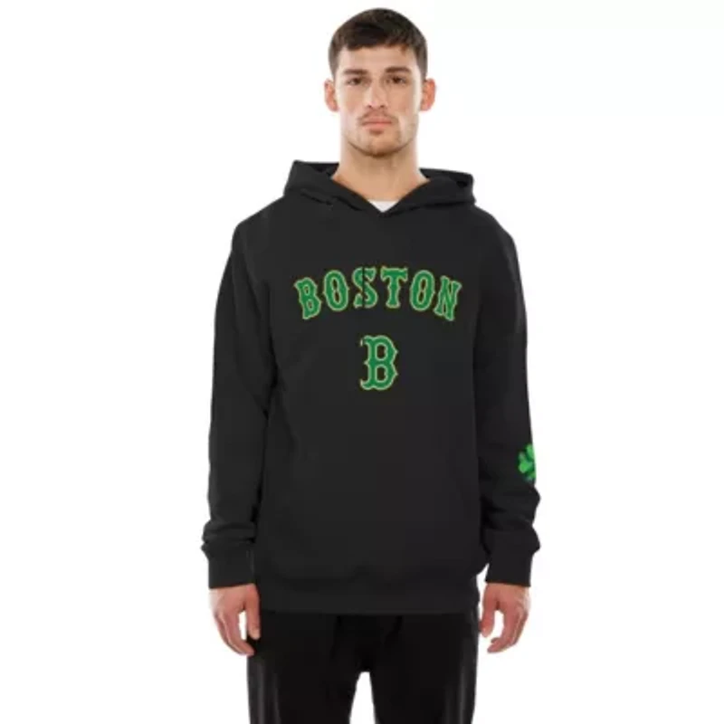 Boston Red Sox MLB 2026 St. Patrick's Day Fleece Hoodie