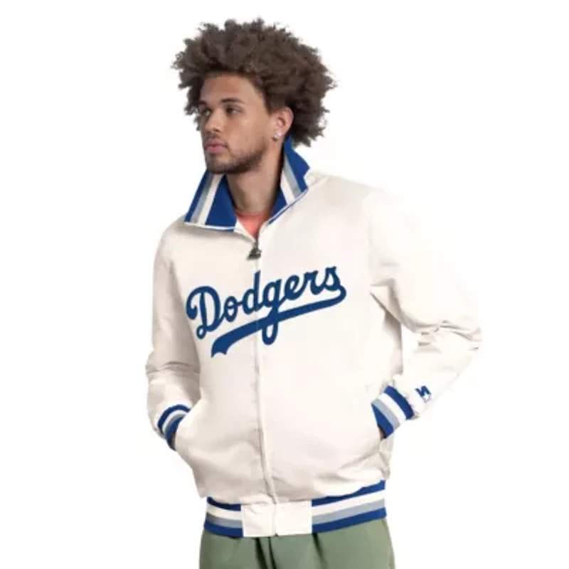 MLB Los Angeles Dodgers The Captain Cooperstown Logo Full-Zip Varsity Jacket