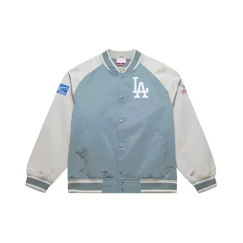 MLB Los Angeles Dodgers Thunderstorm Head Coach Lightweight Satin Full-Snap Jacket