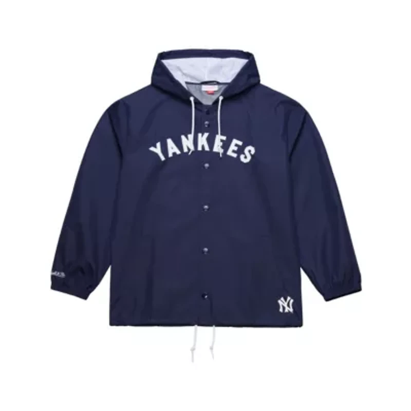 MLB New York Yankees Full-Snap Hooded Coaches Jacket