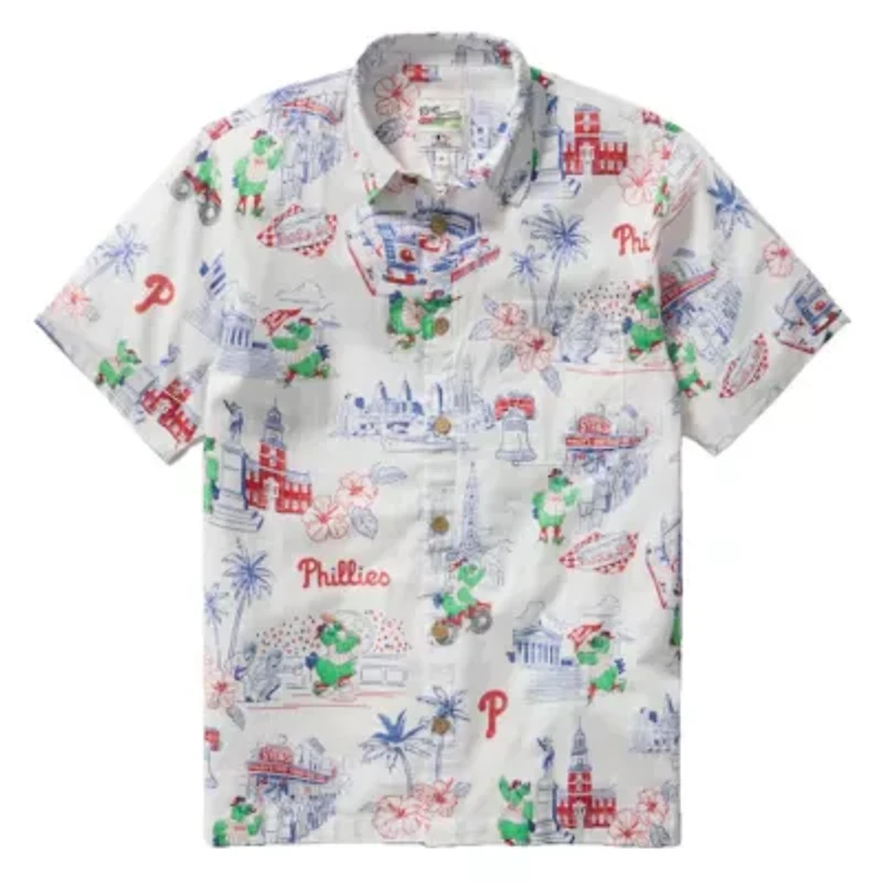 MLB Philadelphia Phillies Scenic Tri-Blend Button-Down Shirt