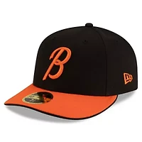 MLB Black/Orange Baltimore Orioles Authentic Collection Low 59FIFTY Fitted Hat