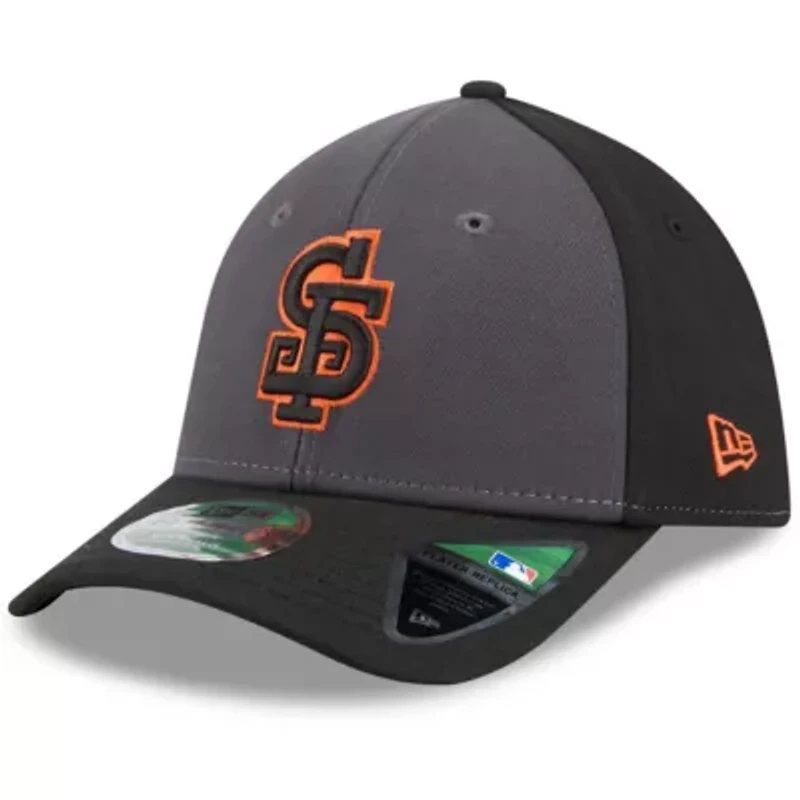MLB Gray/Black San Francisco Giants Player Replica Alternate 39THIRTY M-Crown Flex Hat
