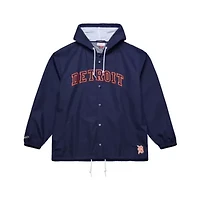 MLB Detroit Tigers Full-Snap Hooded Coaches Jacket