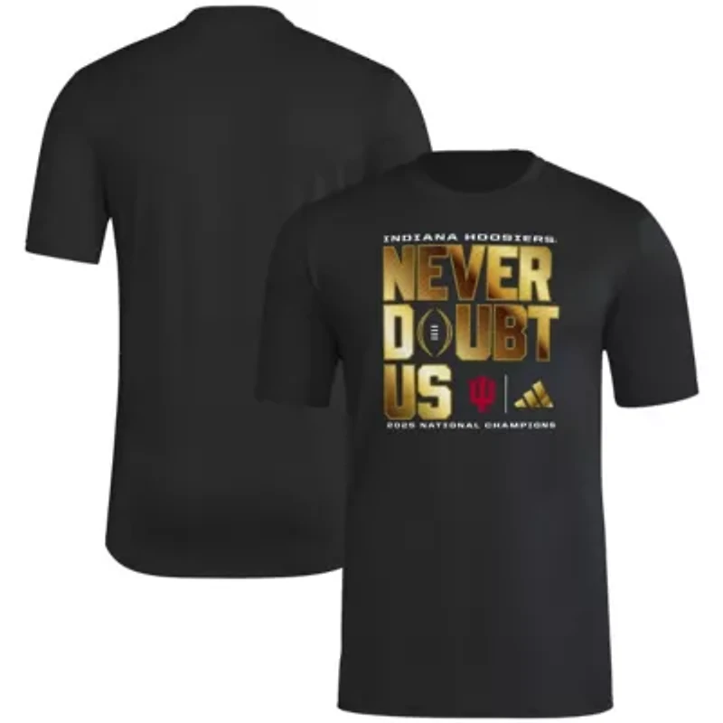 NCAA Indiana Hoosiers Football Playoff 2025 National s Never Doubt Us T-Shirt