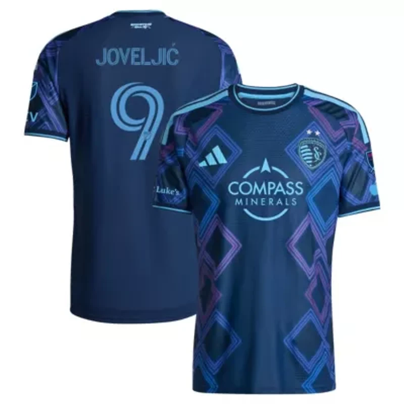 MLS Dejan Joveljic Sporting Kansas City 2026 The 18th & Vine Kit On-Field Authentic Patch Jersey