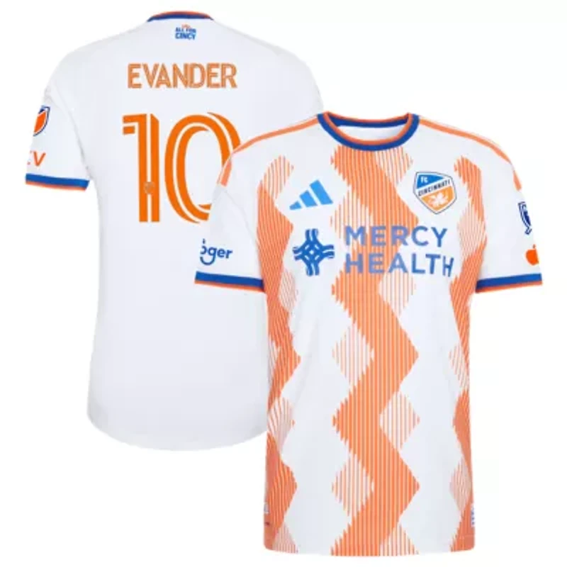 MLS Evander da Silva Ferreira FC Cincinnati 2026 The Seven Hills Kit On-Field Authentic Patch Jersey