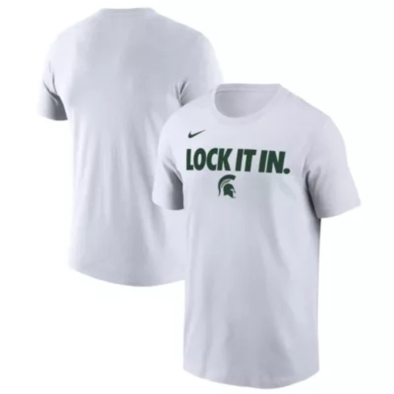 NCAA Nike Michigan State Spartans 2026 On-Court Bench T-Shirt