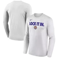 NCAA Nike LSU Tigers 2026 On-Court Bench Long Sleeve T-Shirt