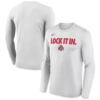 NCAA Nike Ohio State Buckeyes 2026 On-Court Bench Long Sleeve T-Shirt