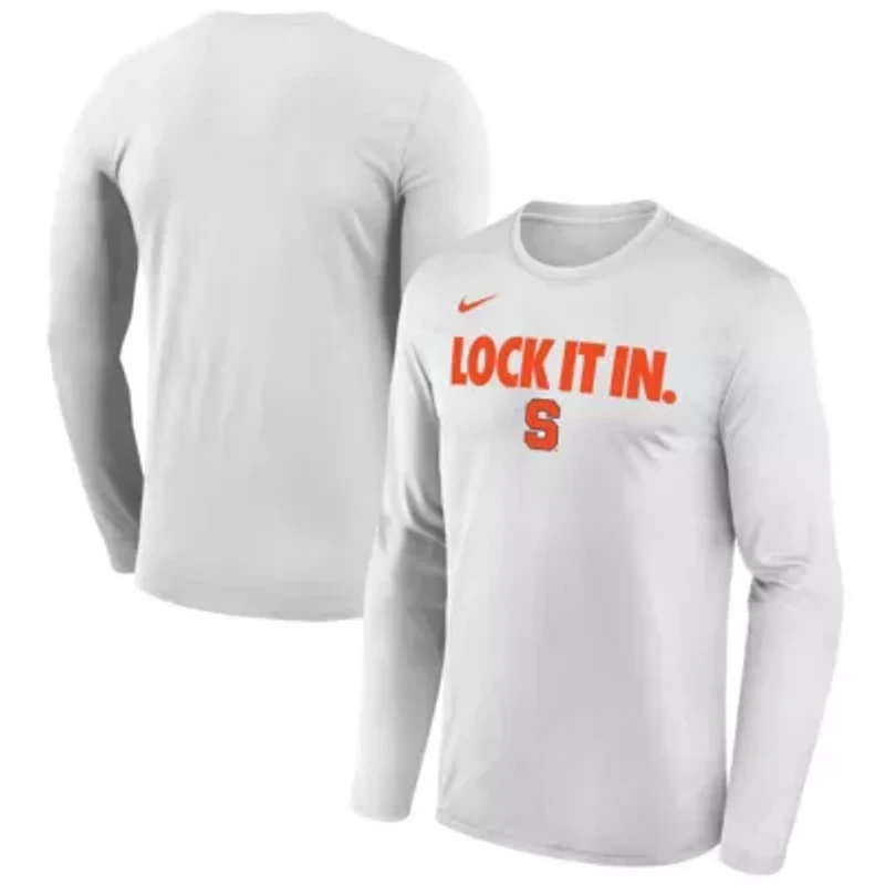 Syracuse Orange NCAA Nike 2026 On-Court Bench Long Sleeve T-Shirt