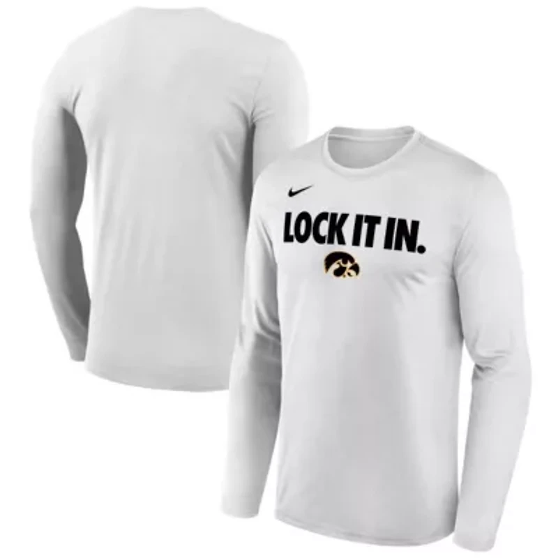 NCAA Nike Iowa Hawkeyes 2026 On-Court Bench Long Sleeve T-Shirt