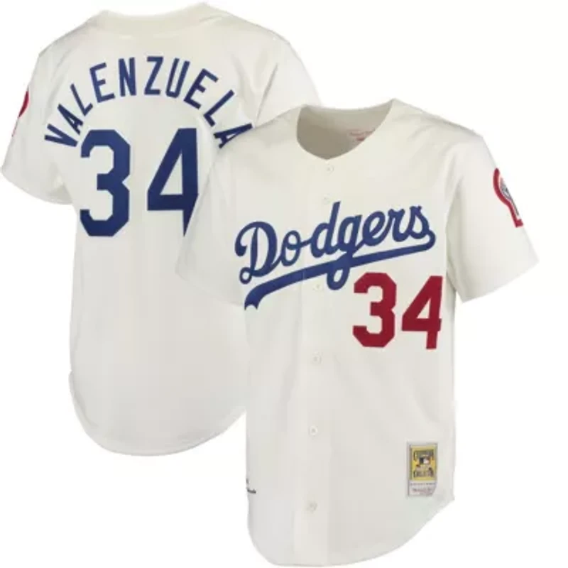 MLB Fernando Valenzuela Los Angeles Dodgers Authentic Jersey