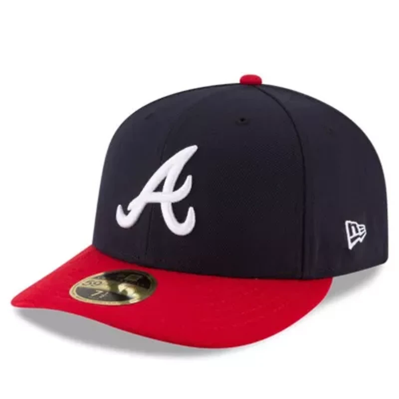 MLB Navy/Red Atlanta Braves Home Authentic Collection On-Field Low 59FIFTY Fitted Hat