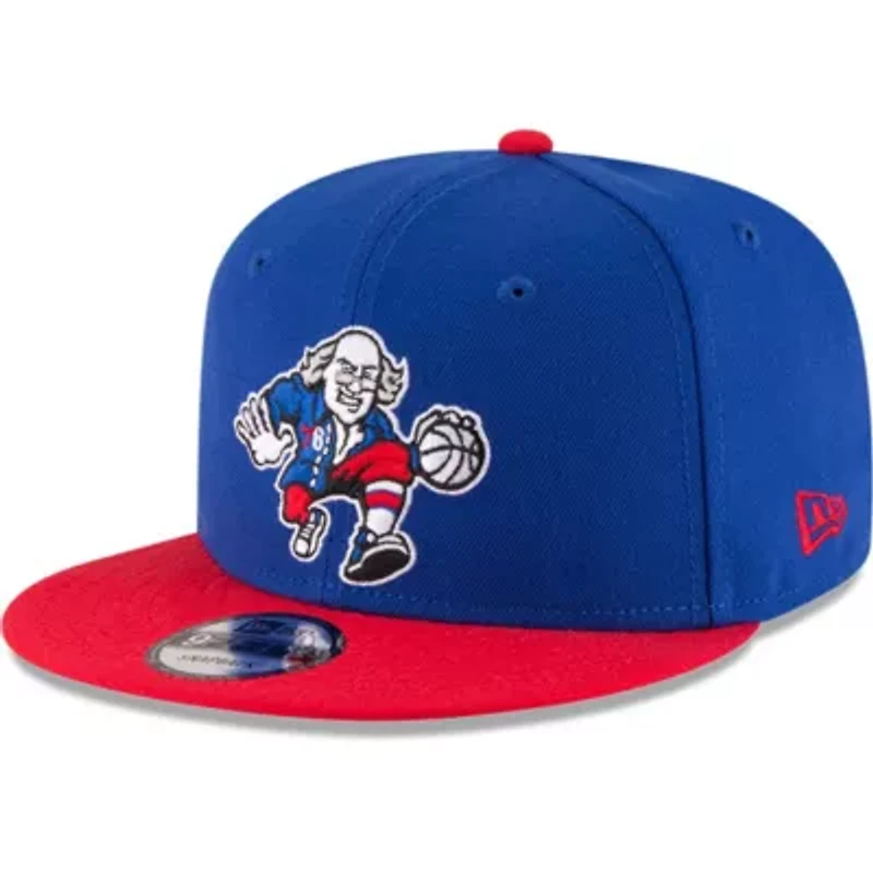 NBA Royal/Red Philadelphia 76ers 2-Tone 9FIFTY Adjustable Snapback Hat