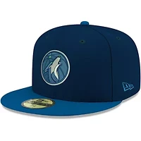 NBA Minnesota Timberwolves Official Team Color 2Tone 59FIFTY Fitted Hat