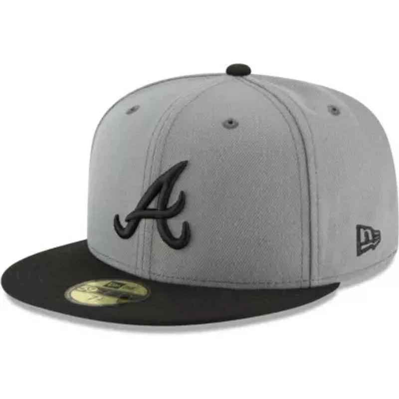 MLB Gray/Black Atlanta Braves Two-Tone 59FIFTY Fitted Hat