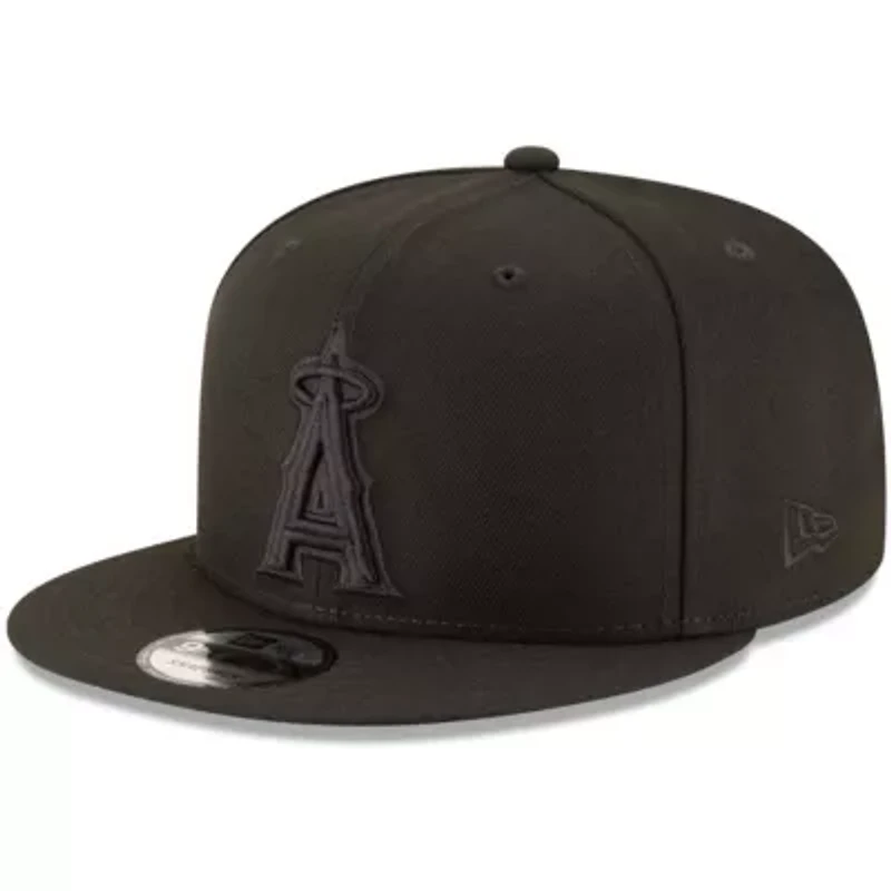 MLB Los Angeles Angels on 9FIFTY Team Snapback Adjustable Hat - Black