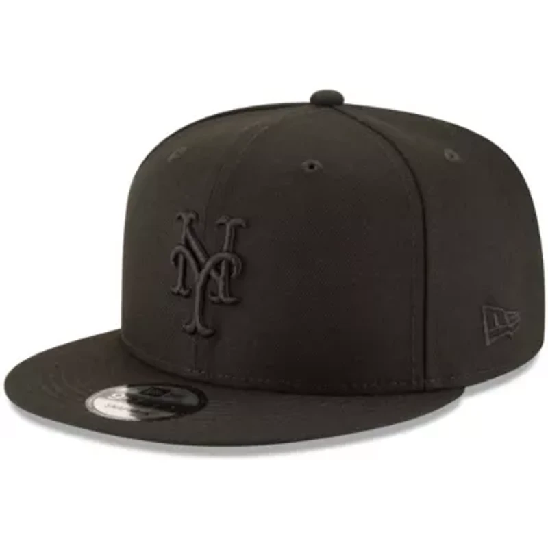 MLB New York Mets on 9FIFTY Team Snapback Adjustable Hat - Black