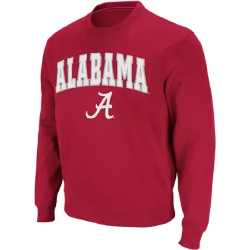 Alabama Crimson Tide NCAA Arch & Logo Crew Neck Sweatshirt