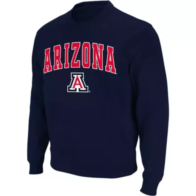 NCAA Arizona Wildcats Arch & Logo Crew Neck Sweatshirt