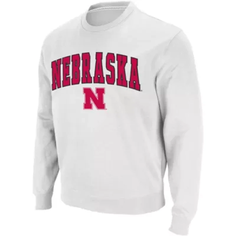 NCAA Nebraska Huskers Arch & Logo Crew Neck Sweatshirt