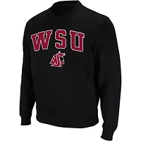 NCAA Washington State Cougars Arch & Logo Crew Neck Sweatshirt