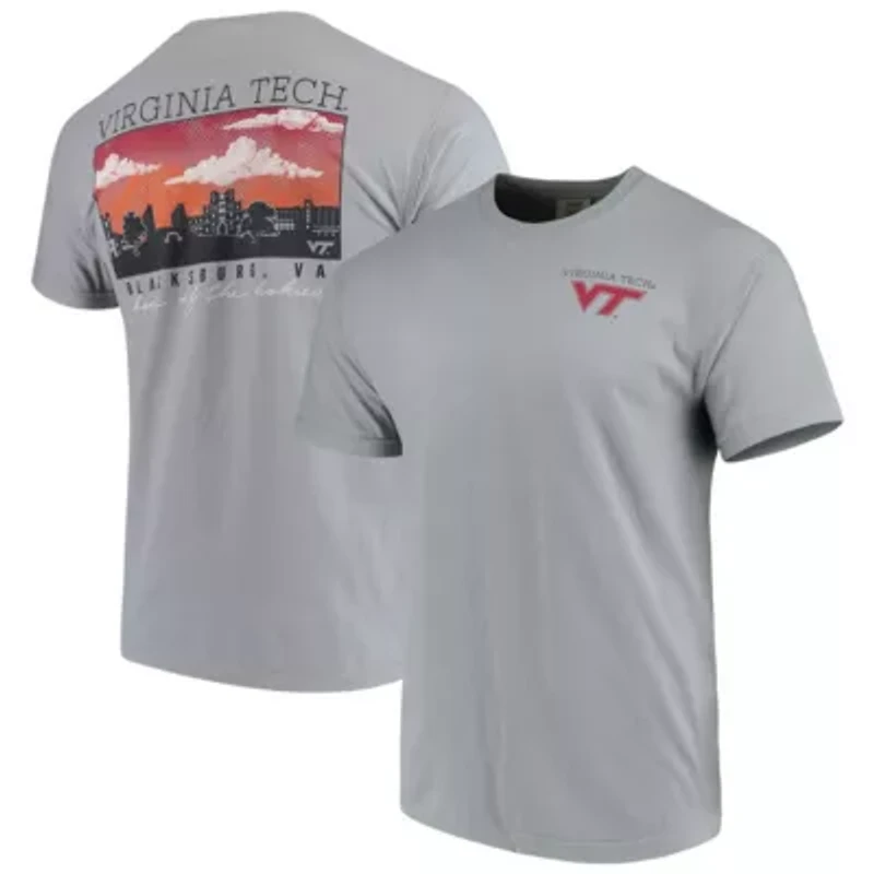 NCAA Virginia Tech Hokies Team Campus Scenery T-Shirt