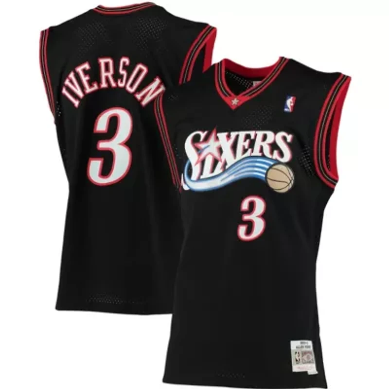 NBA Allen Iverson Philadelphia 76ers 2000/01 Big & Tall Hardwood Classics Swingman Jersey
