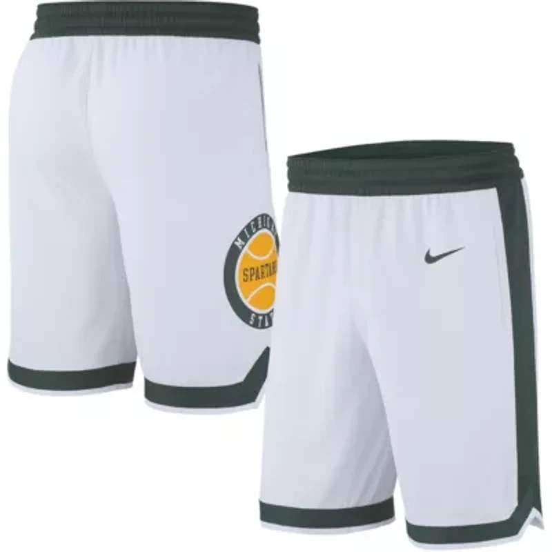NCAA Nike Michigan State Spartans Retro Replica Basketball Shorts