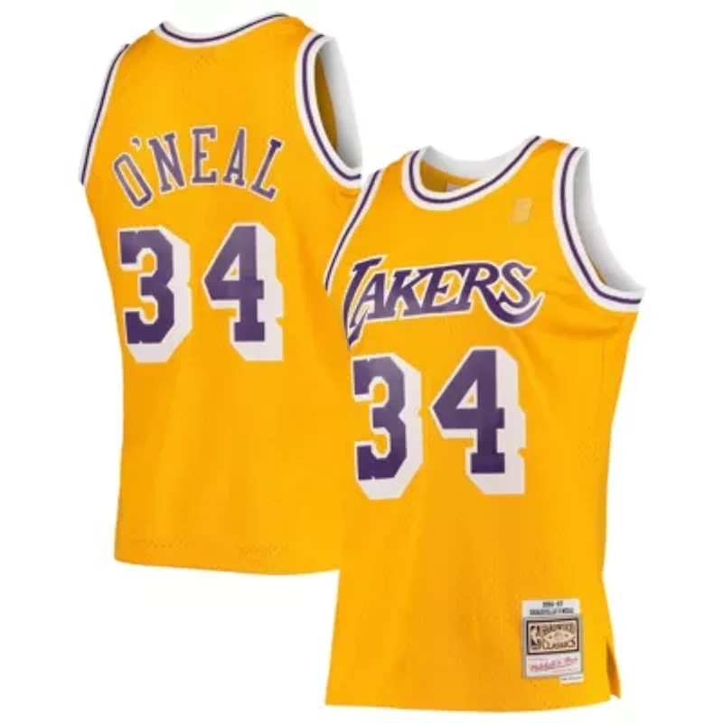 NBA Shaquille O'Neal Los Angeles Lakers 1996/97 Hardwood Classics Swingman Jersey