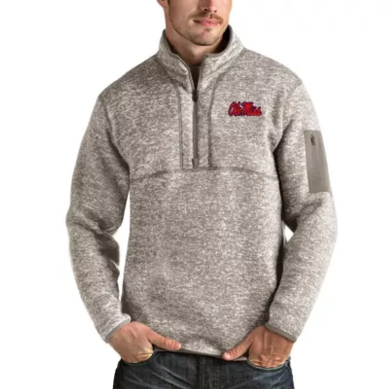 NCAA Ole Miss Rebels Fortune Half-Zip Pullover Jacket