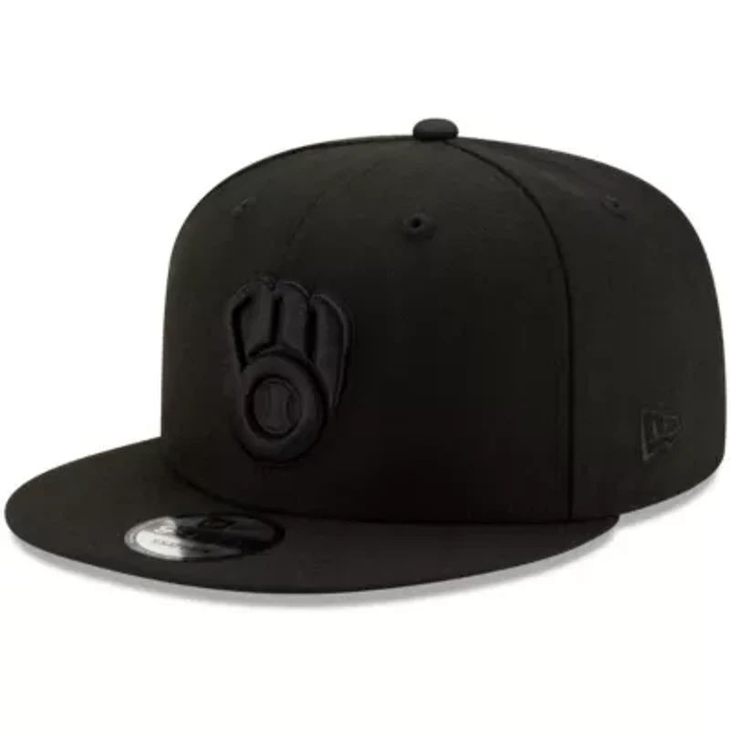 MLB Milwaukee Brewers on 9FIFTY Snapback Adjustable Hat - Black