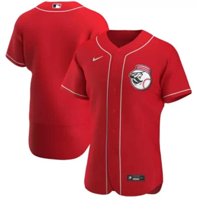 MLB Nike Cincinnati Reds Alternate Authentic Team Logo Jersey