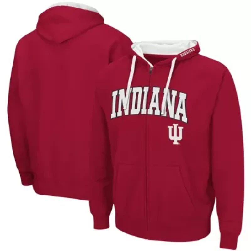NCAA Indiana Hoosiers Big & Tall Full-Zip Hoodie