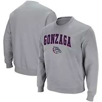 Gonzaga University Bulldogs NCAA ed Arch & Logo Tackle Twill Pullover Sweatshirt