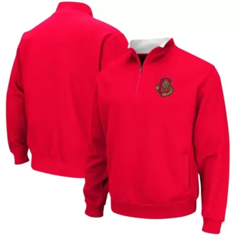 Cornell Big Red NCAA Tortugas Logo Quarter-Zip Jacket