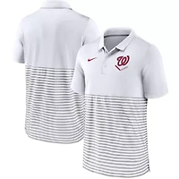 MLB Nike Washington Nationals Home Plate Striped Polo