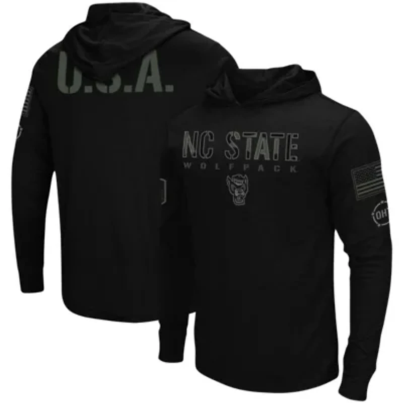 NCAA NC State Wolfpack OHT Military Appreciation Hoodie Long Sleeve T-Shirt