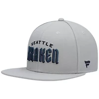 NHL Fanatics Seattle Kraken Wordmark Logo Snapback Hat