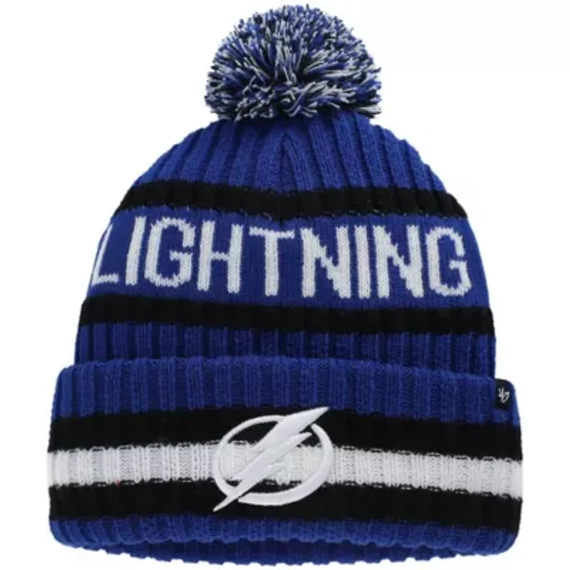 NHL Tampa Bay Lightning Bering Cuffed Knit Hat with Pom